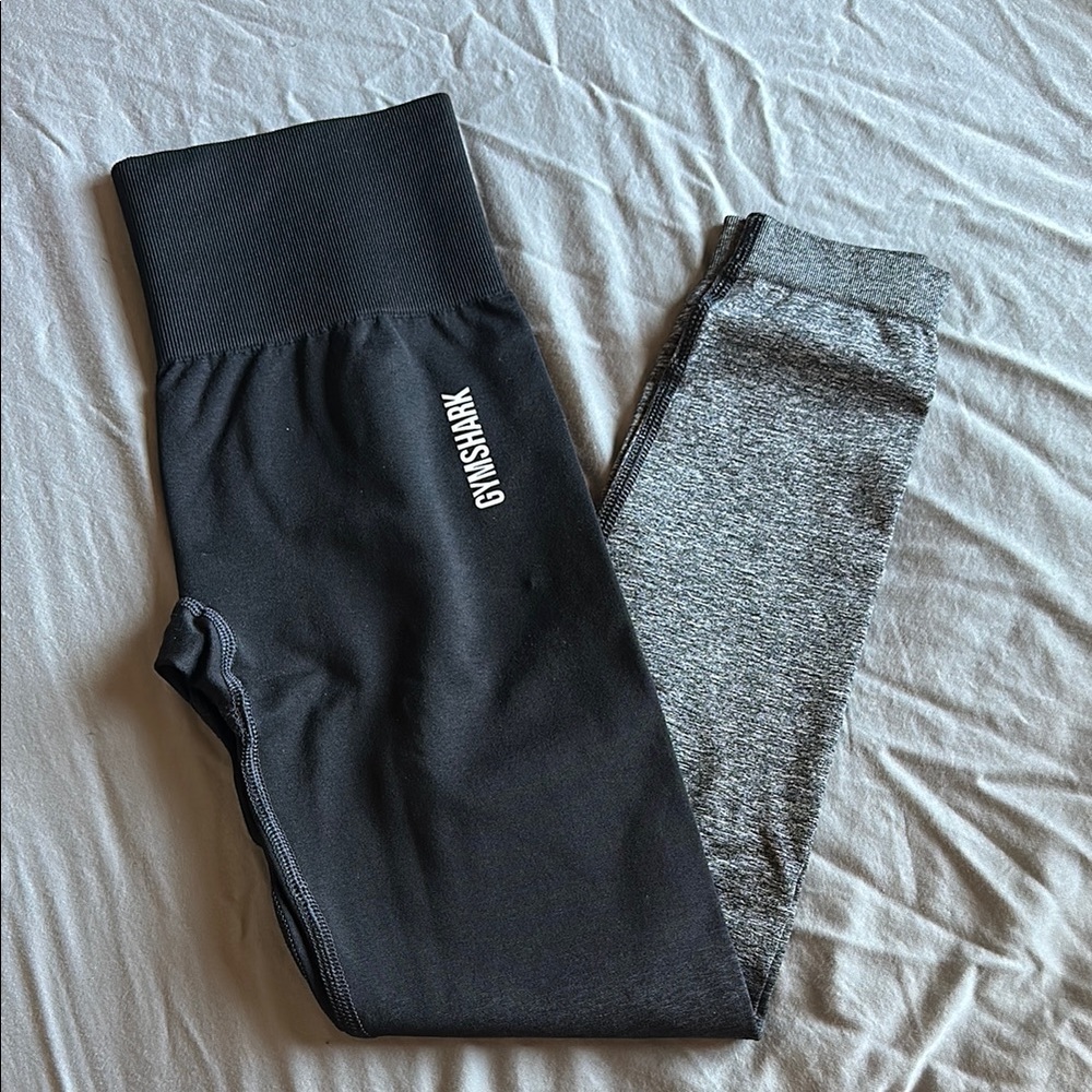 Gymshark Black and Gray Leggings